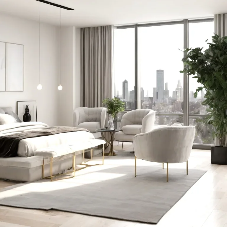Luxurious apartment interior view